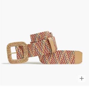 J. Crew Woven Multicolor Waist Belt in “Rainbow” - NWT - OS